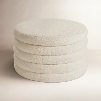 Obi Storage Ottoman (Berber Snow)