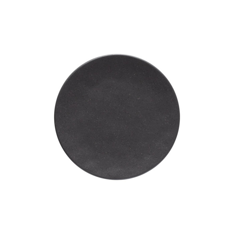 Roda 8.63'' Stoneware Salad Or Dessert Plate , Set of 6, Black