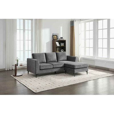 Carmen Modern 3 Seater Chaise Sofa