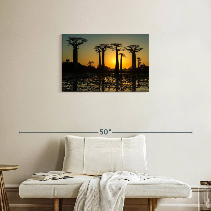 Harnek Silhouetted Morondava Baobab Trees, 20" H x 30" W