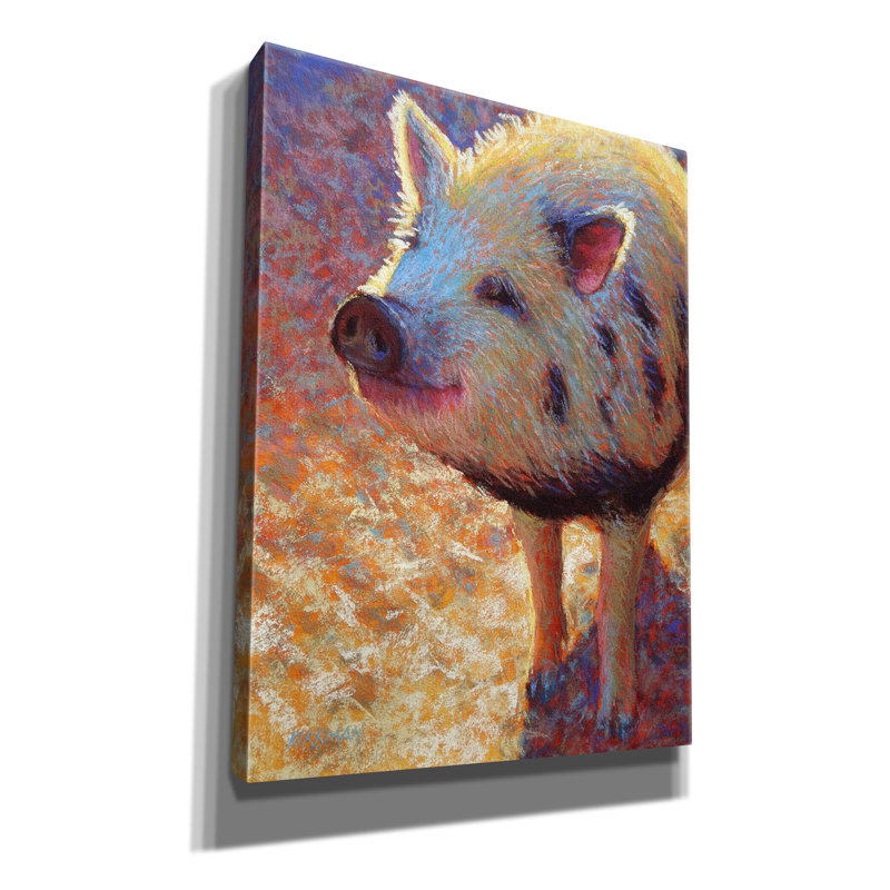 " Puffy Pig " by Rita Kirkman, 16" H x 12" W x 0.75" D