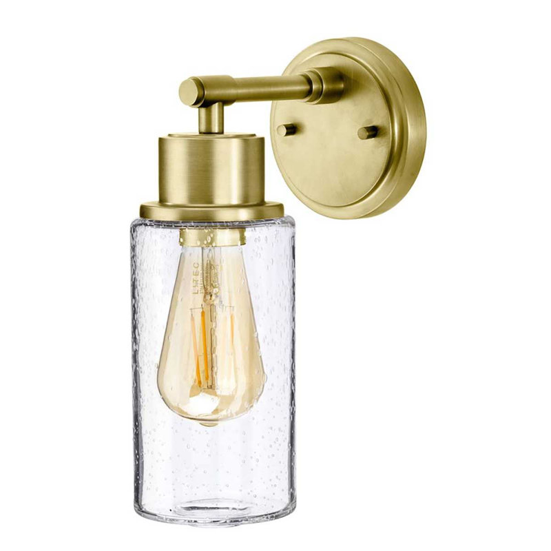 Trotwood Armed Sconce, Brushed Brass
