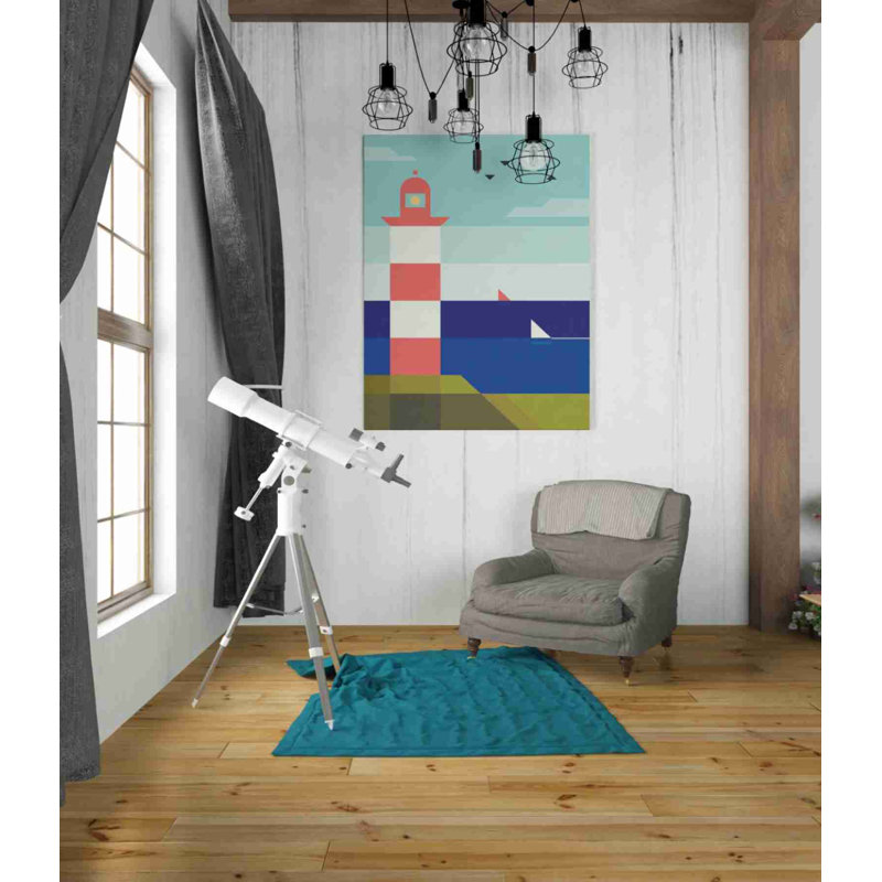 «Lighthouse» par Antony Squizzato, art mural sur toile, H 34 po x l 26 po x P 1,5 po