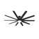 Overton 10 - Blade Standard Ceiling Fan with Wall Control and Light Kit Included