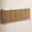 Benita 72" Rattan and Oak Bathroom Vanity