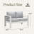 Alturas Standalone Product 50" Wide Outdoor Loveseat-1762589364