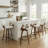 Youngstown Upholstered Swivel Counter Stool With Wood Frame-123200776