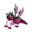 Ensemble de 3 mini décorations de dragon