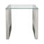 Roderick Glass Top Sled End Table