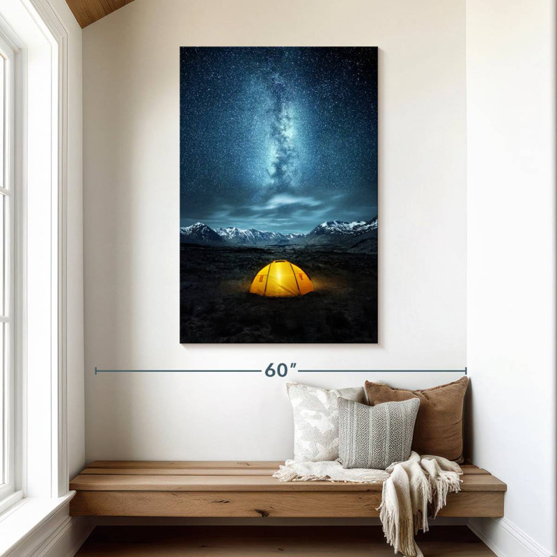 Oberle Tent Under Milky Way, 48" H x 32" W