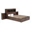 Lit plateforme double avec tablettes coulissantes-1483605369