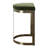 Everly Quinn Hilger Brass Moss Counter Stool