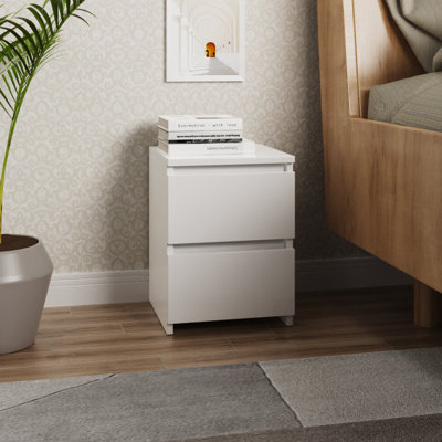 Delonda 2 Drawer 30Cm W Chest of Drawers Nightstand Bedside Cabinet