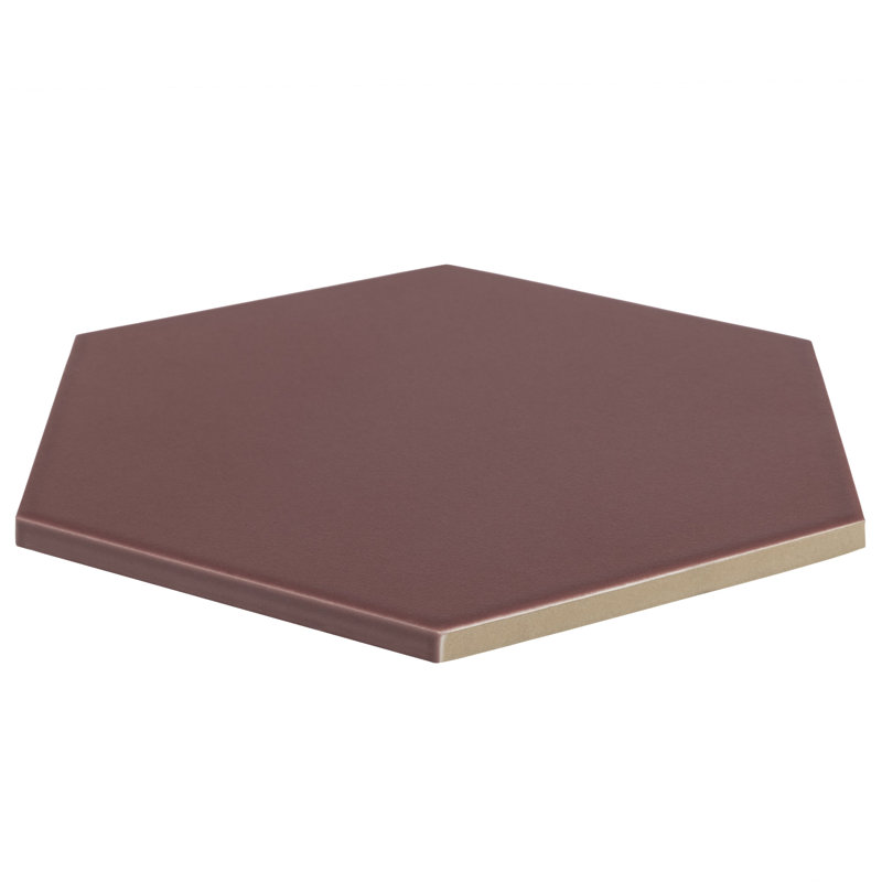 Carreau de porcelaine singulier l 9 po x L 7,8 po, Bourgogne