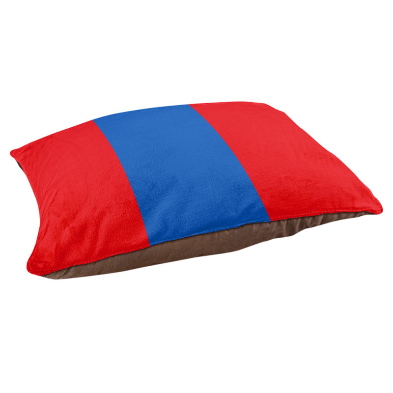 Oreiller Syracuse, Moyen (l 28 po x P 18 po x H 6 po), Rouge / bleu / rouge