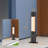 1500W Electric Freestanding Patio Heater With Remote Control, 5 Power Setting, 24H Timer Setting
