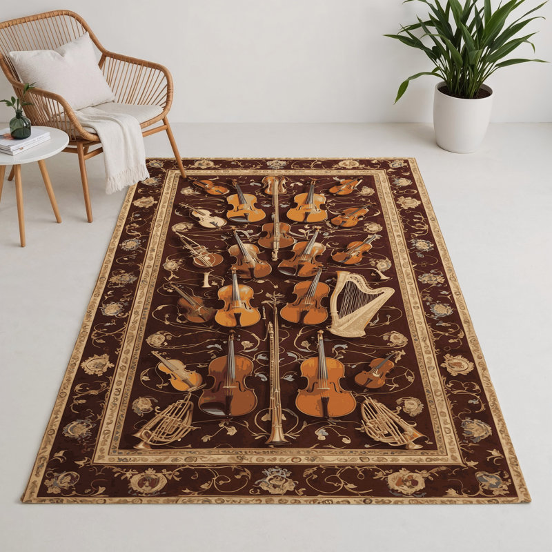 Tapis noir français intérieur et extérieur, Rectangle 9 pi x 12 pi