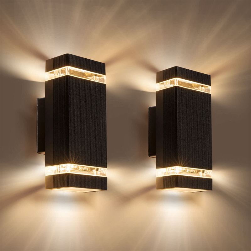 Matte Black 26cm H Outdoor Sconce