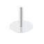 23.6" Round MDF Sprayed With UV Paint Countertop, Marble Texture, Stainless Steel Edging, Metal Table Legs, Modern Light Luxury Edge/Coffee Table.-131414923