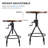 Juveriya Pine Round Solid Wood Top Metal Base Dining Table