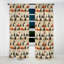Motifs de poterie Boho - Rideau abstrait Boho - Rideau occultant abstrait - 1 panneau-107546521