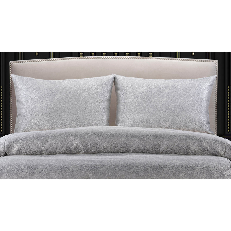 Pillow Sham, Queen, Silver