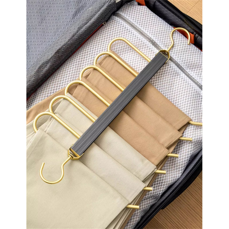 Cintre pour pantalons pliable en alliage d'aluminium, 2