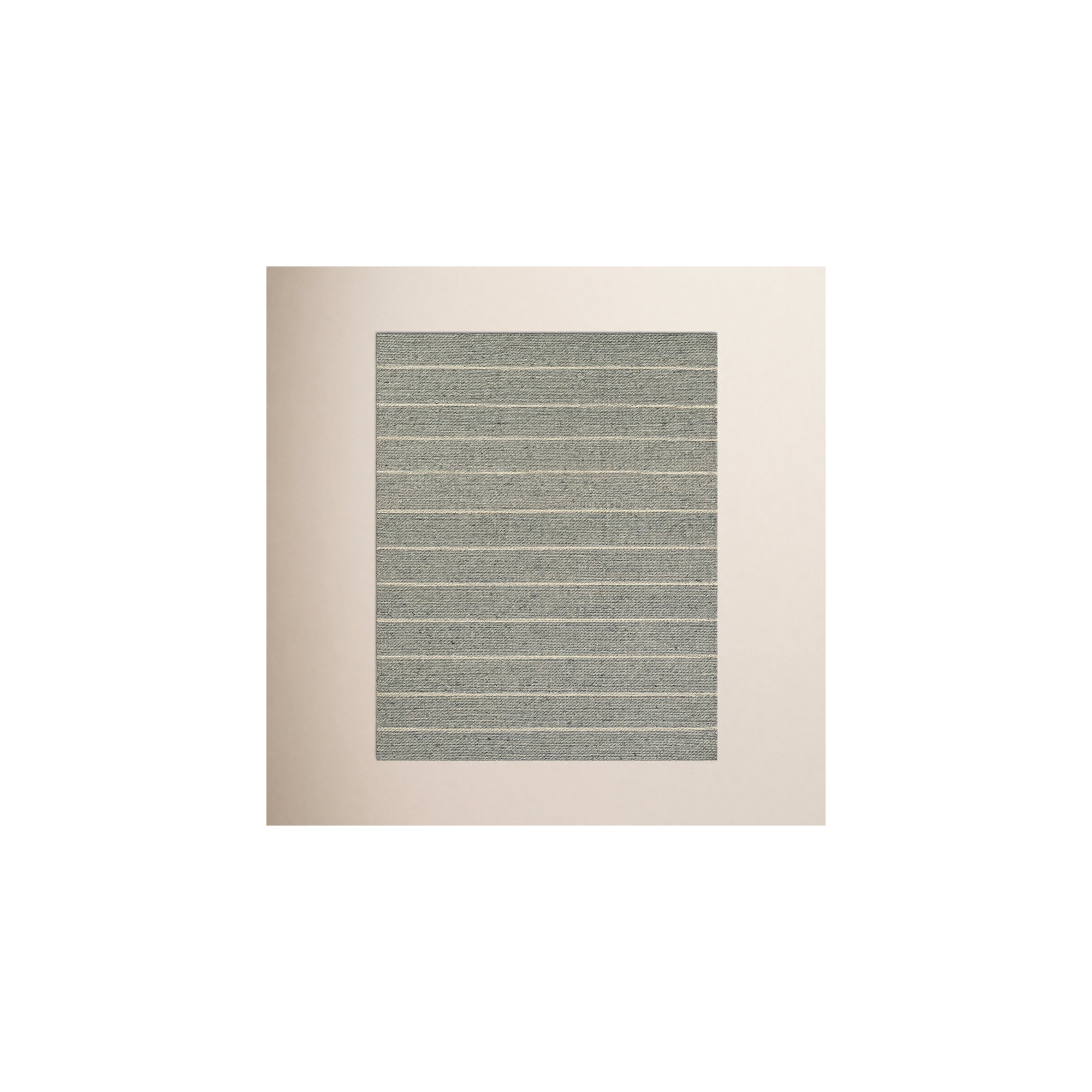 Lemington Handmade Gray/White Rug, 8" W x 10" L