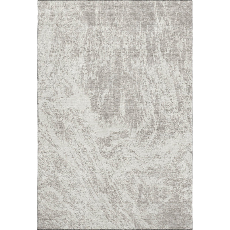 Premium Machine Washable Prisco Beige Rug, Rectangle 3' x 5'