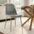 Cleckley 4 - Person Dining Table Sets With 39.4'' Round Table & 4 Upholstered Fabric Chairs-98980721