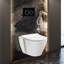 Toilette murale ronde à double chasse StormOn (siège inclus)-50118449-50118448