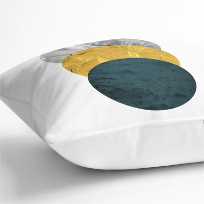 Textured Shapes No.1 Square Throw Cushion