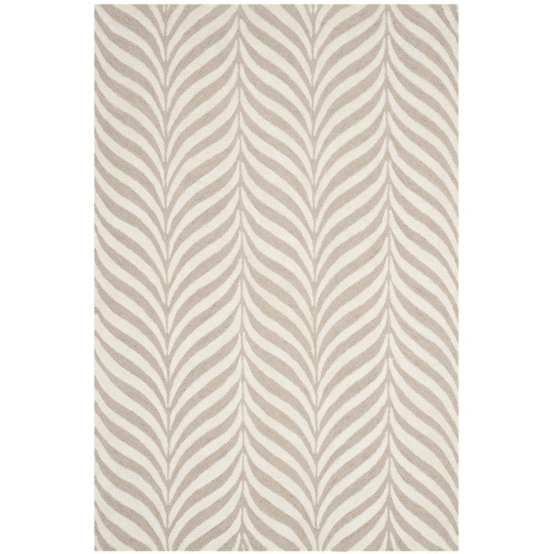 Bowers Hand Tufted Wool Geometric Rug, Rectangle 2'6" x 4'