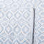 Tapis ivoire / bleu en coton tissé à la main et à plat Whorton-68790979