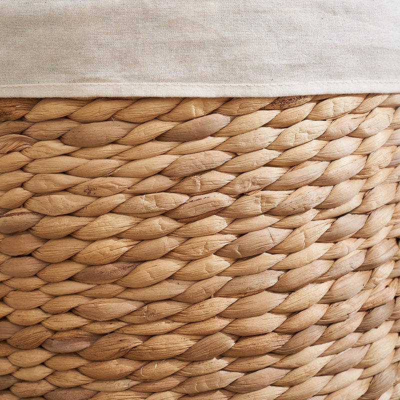Woven Wicker Laundry Hamper with Lid