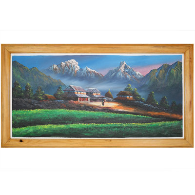 Annapurna Himachali Machapuchare | Oil On Canvas (With Frame)