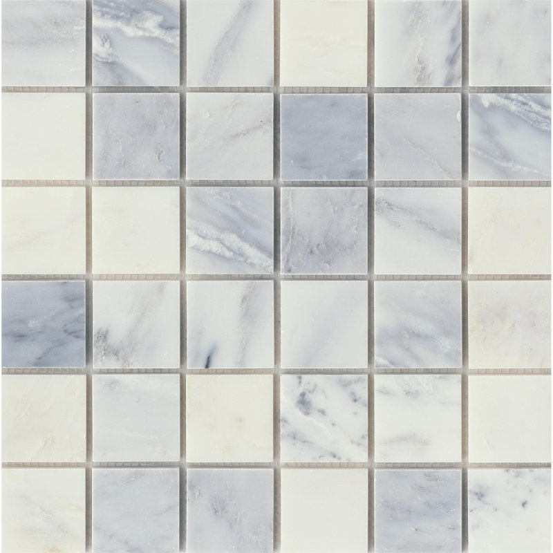 Marble Wf Winter Frost 12 in. x 12 in. Polished Marble Floor and Wall Tile (10.0 sq. ft./Case)