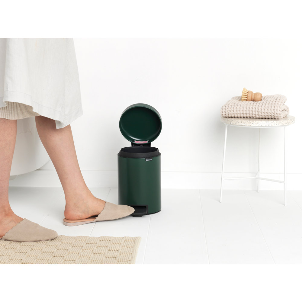 Brabantia Newicon 0.8gal Step-On Can, Pine Green