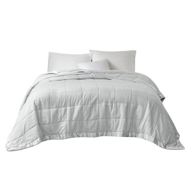 Couverture douce et confortable, Gris, Double