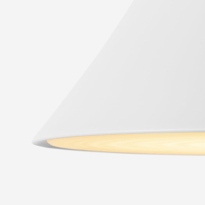 Gota Pendant Light, Snow, White, 20" H x 9.84" W x 9.84" D