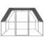Cage à poulet en acier galvanisé 9,8 pi x 13,1 pi x 6,6 pi vidaXL-132273486