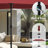 Nyasia 15 ft. x 9 ft. Rectangular Market Umbrella with Base, Dark Red (Sand Not Included)-1824022006