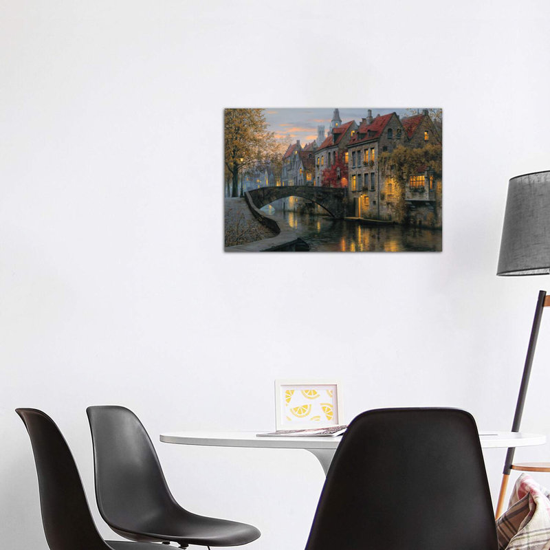 Silent Evening by Evgeny Lushpin - Wrapped Canvas Painting, 101.6 cm H x 66.04 cm W x 1.91 cm D