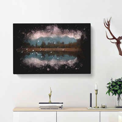 Reflection Of The Mountains - Wrapped Canvas
