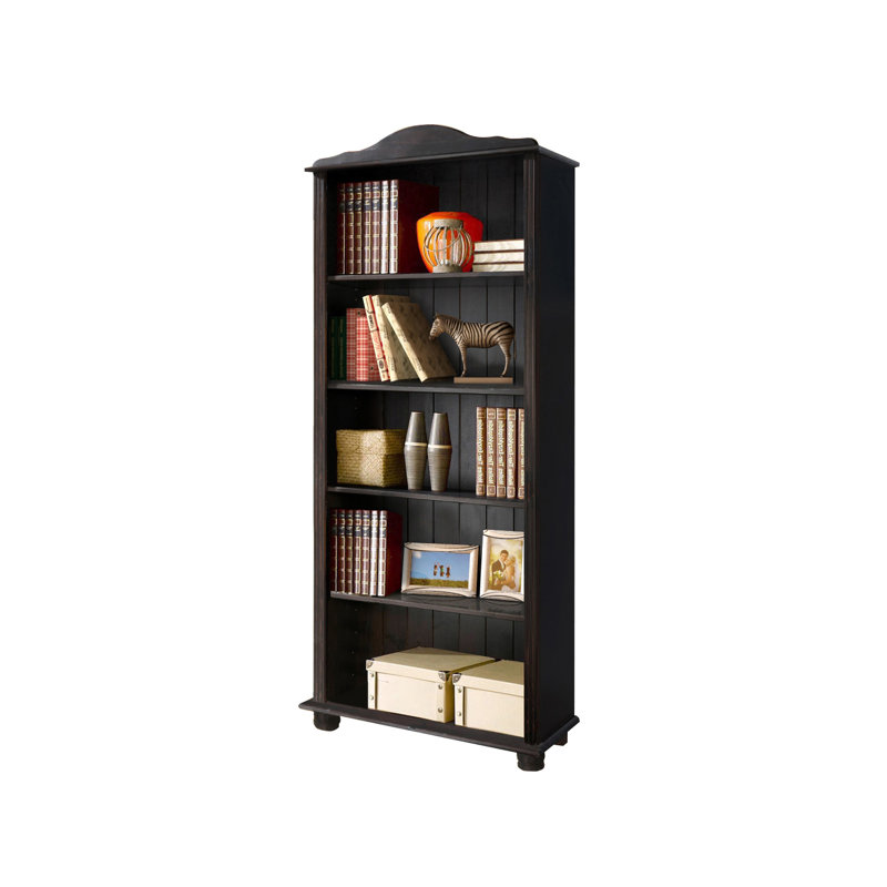 Adelanto 181cm H x 77cm W Standard Bookcase, Walnut