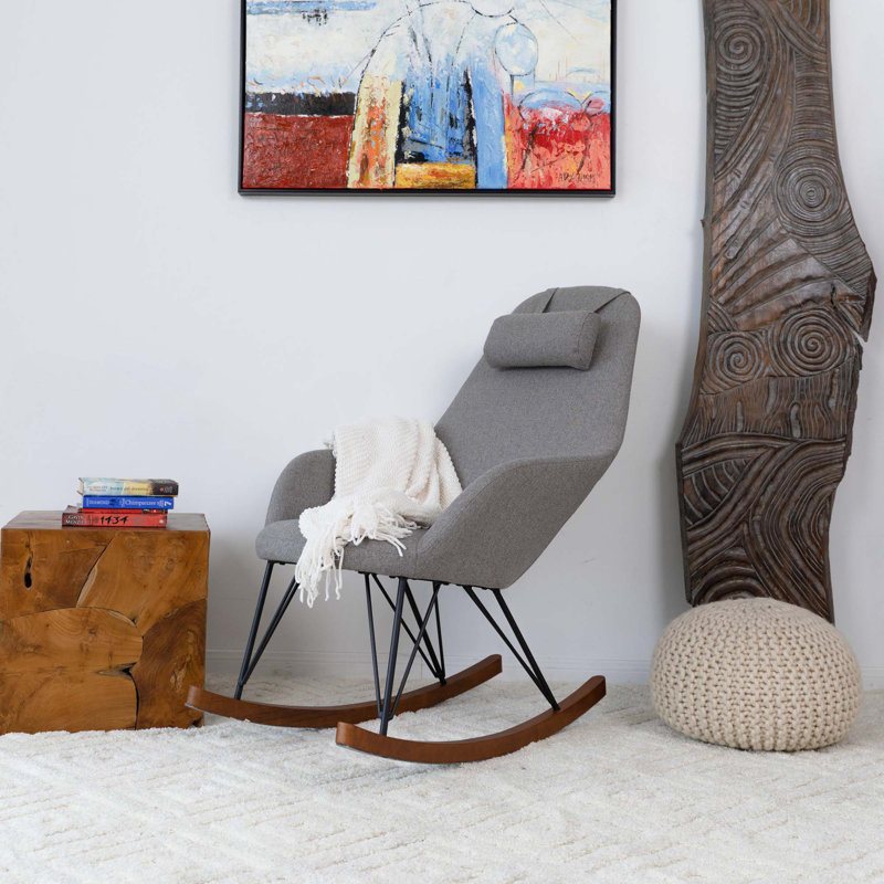 Chaise berçante Mid-Century