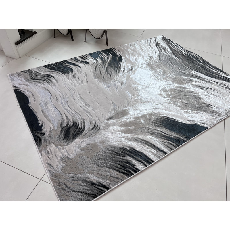 Chenae Abstract Indoor Rug, Rectangle 5'3" x 7'5"