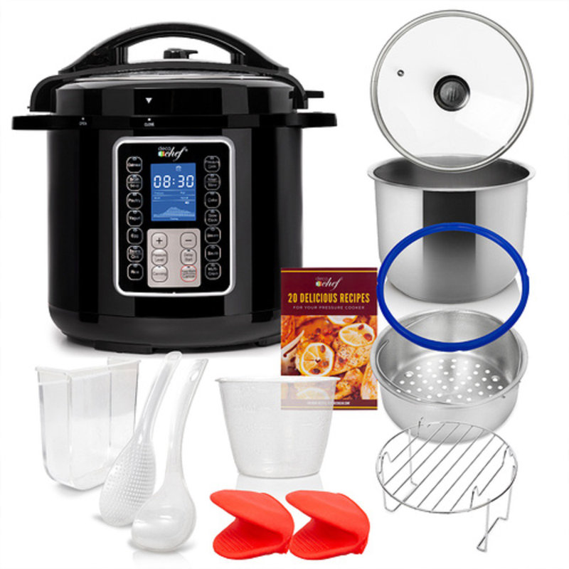 Deco Chef 10-in-1 Pressure Cooker, 6 Qt.