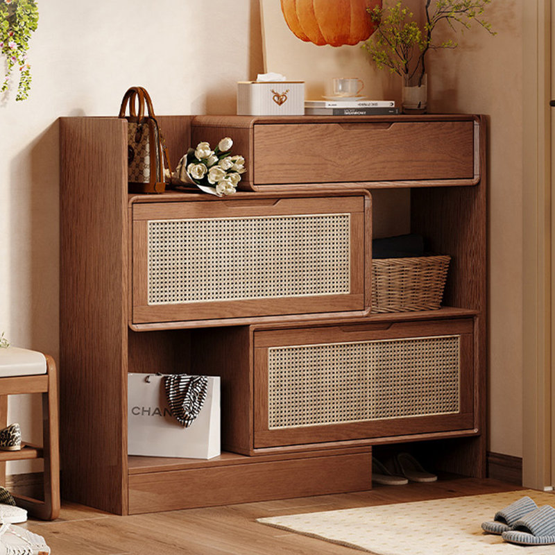 Solid Wood 1 -Drawer Accent Cabinet