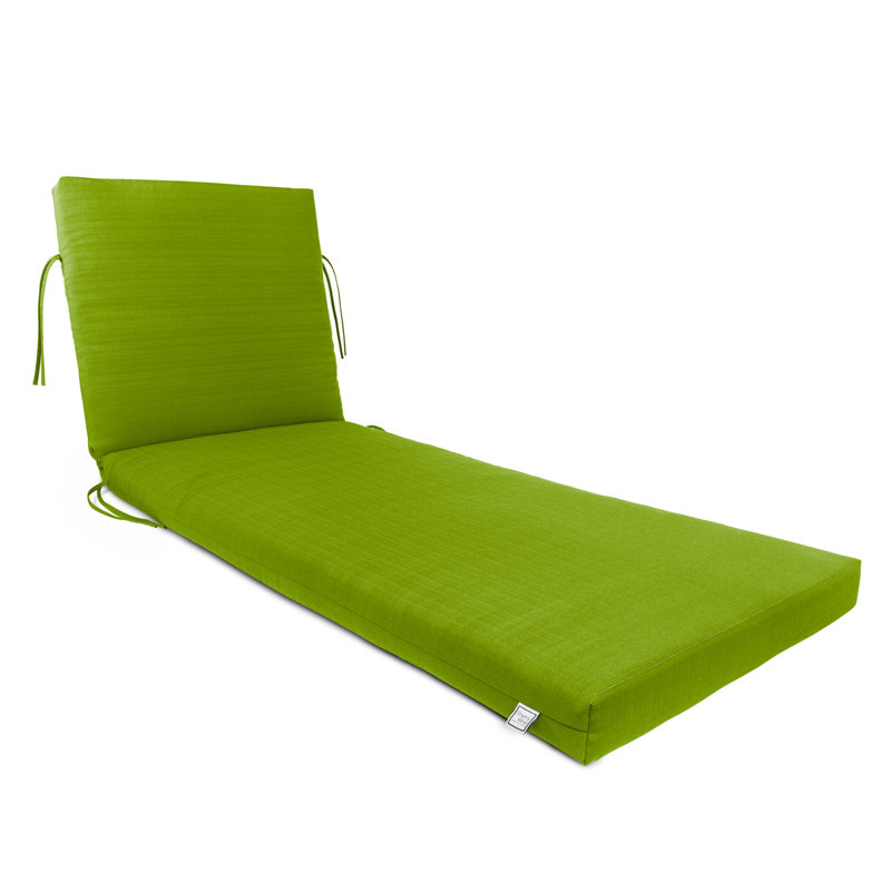 Reversible Chaise Longe With White Polyester Padded Fill., Kiwi